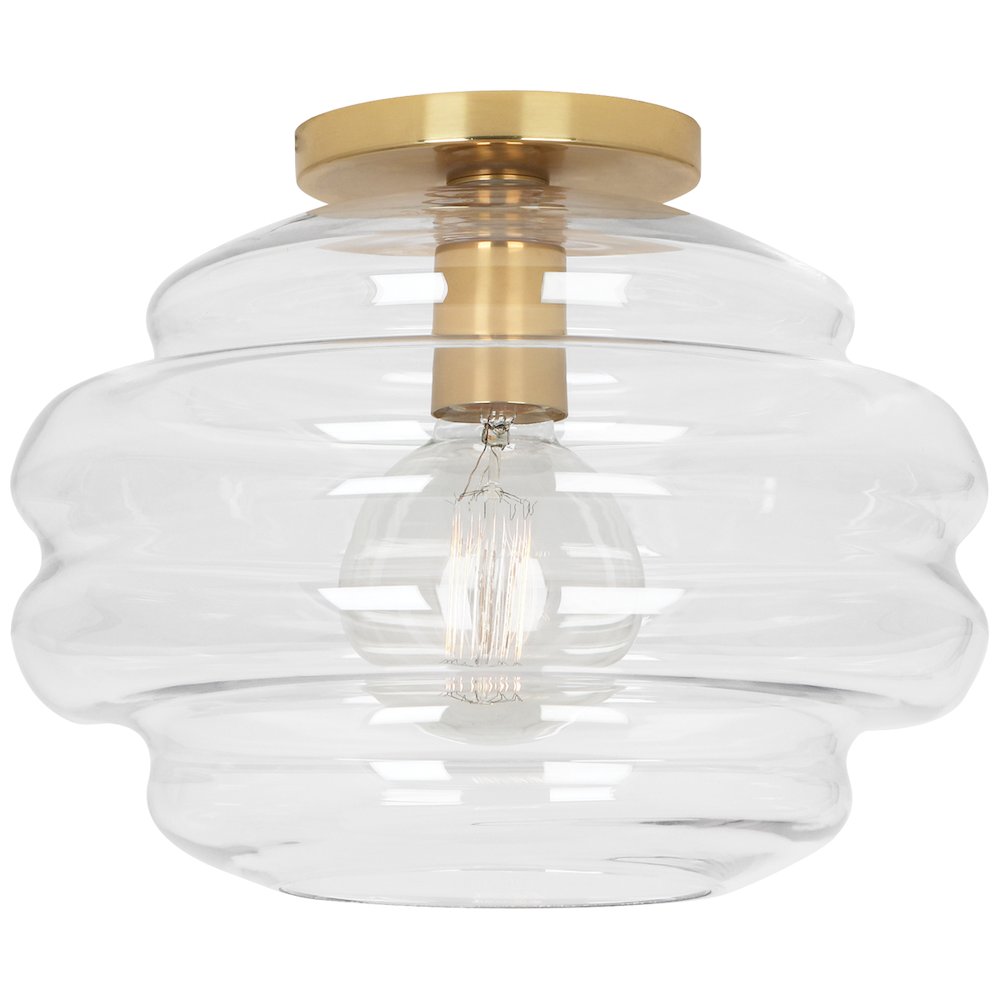 Horizon Flushmount in Modern Brass Color. Picture 1