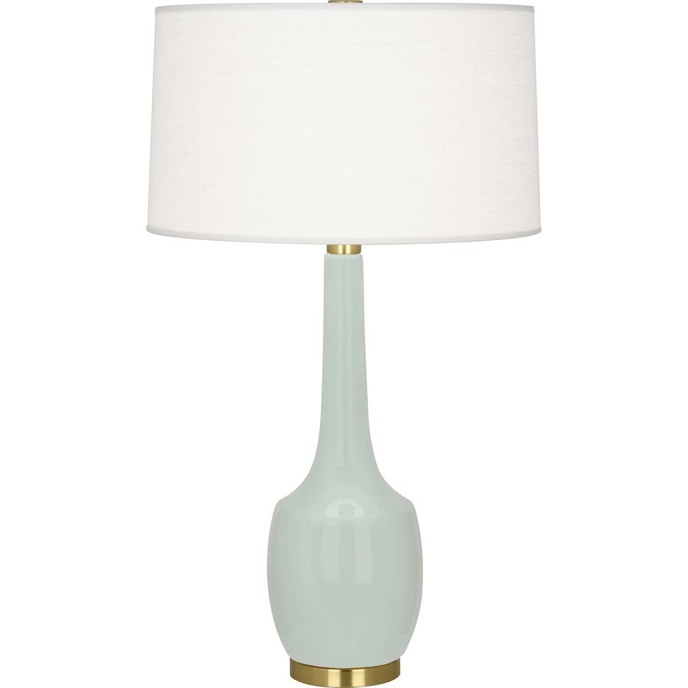 Celadon Delilah Table Lamp in Celadon Glazed Ceramic Color. Picture 1