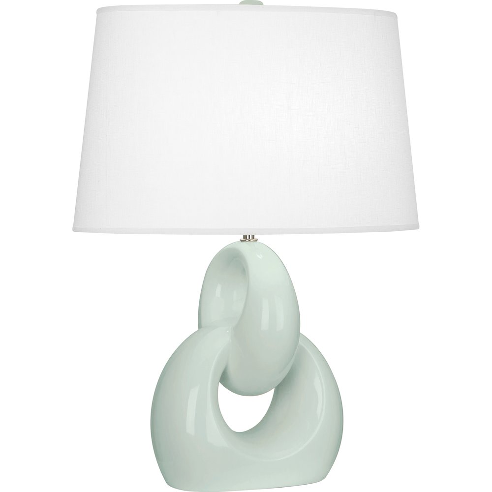 Celadon Fusion Table Lamp in Celadon Glazed Ceramic Color. Picture 1