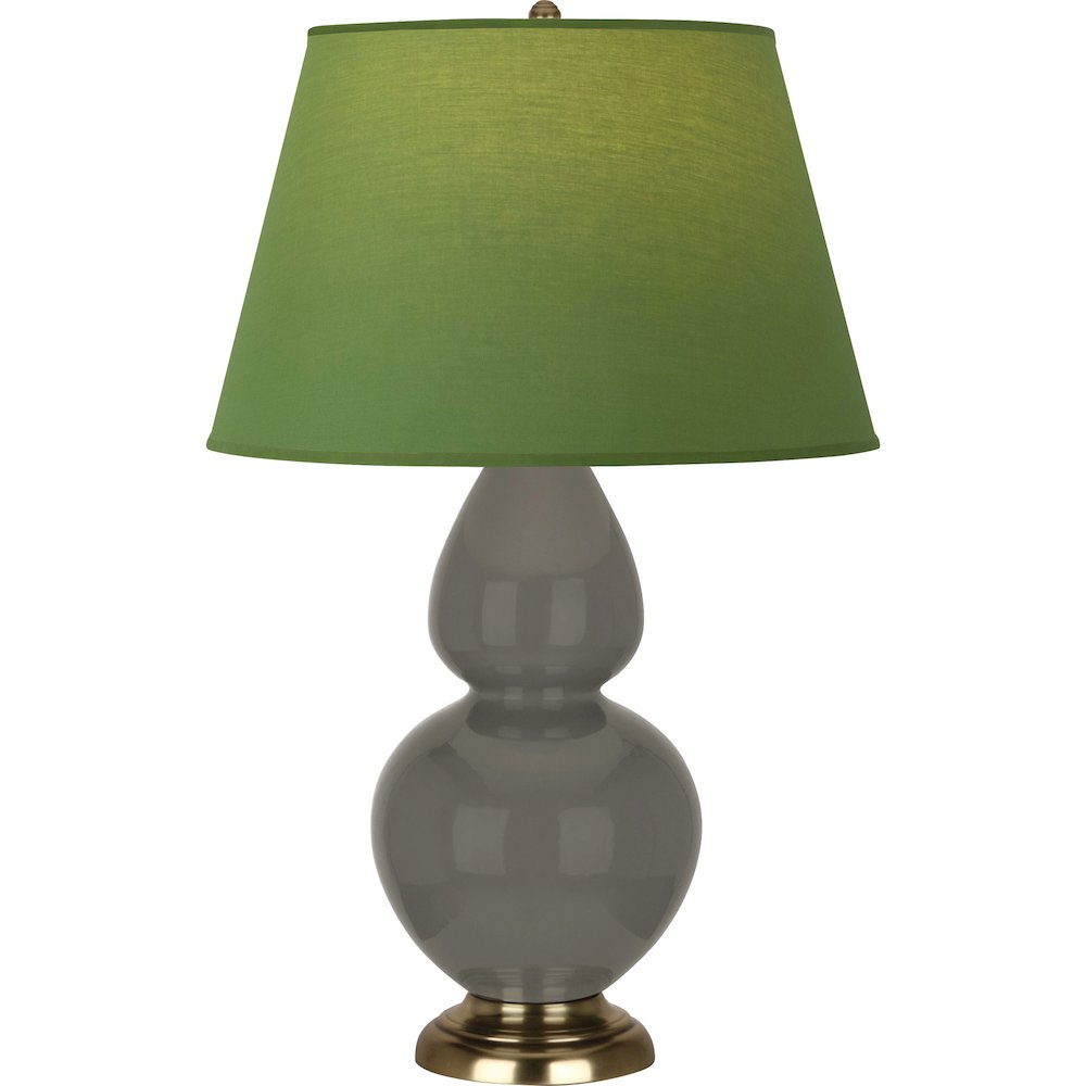Ash Double Gourd Table Lamp in Ash Glazed Ceramic Color. Picture 1