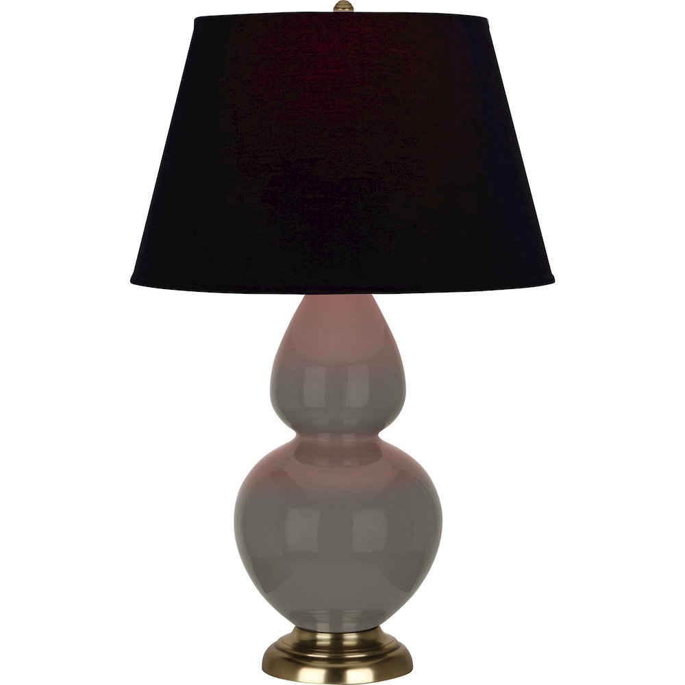 Ash Double Gourd Table Lamp in Ash Glazed Ceramic Color. Picture 1