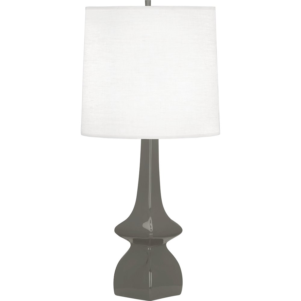 Ash Jasmine Table Lamp in Ash Glazed Ceramic Color. Picture 1