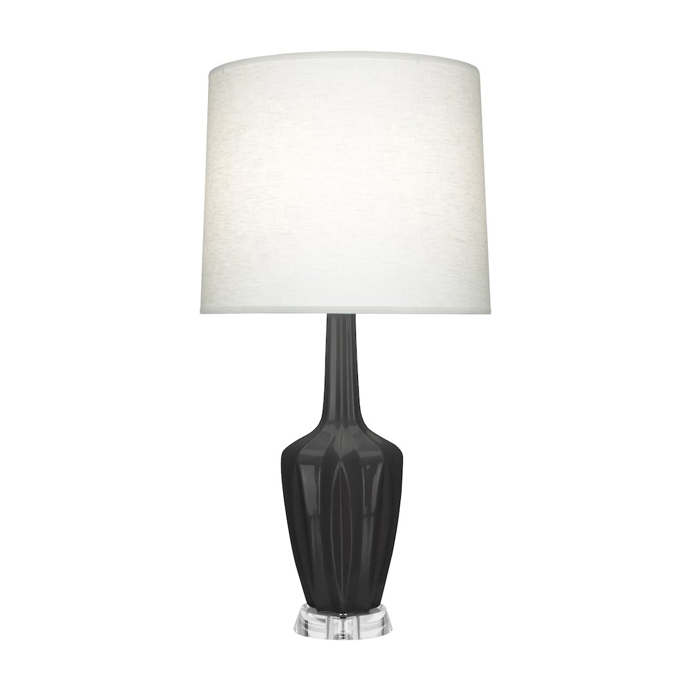 Ash Emma Accent Lamp in Ash Glazed Ceramic Color. Picture 1