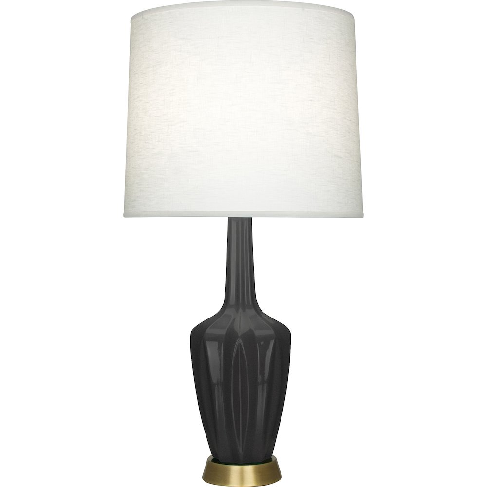 Ash Emma Table Lamp in Ash Glazed Ceramic Color. Picture 1