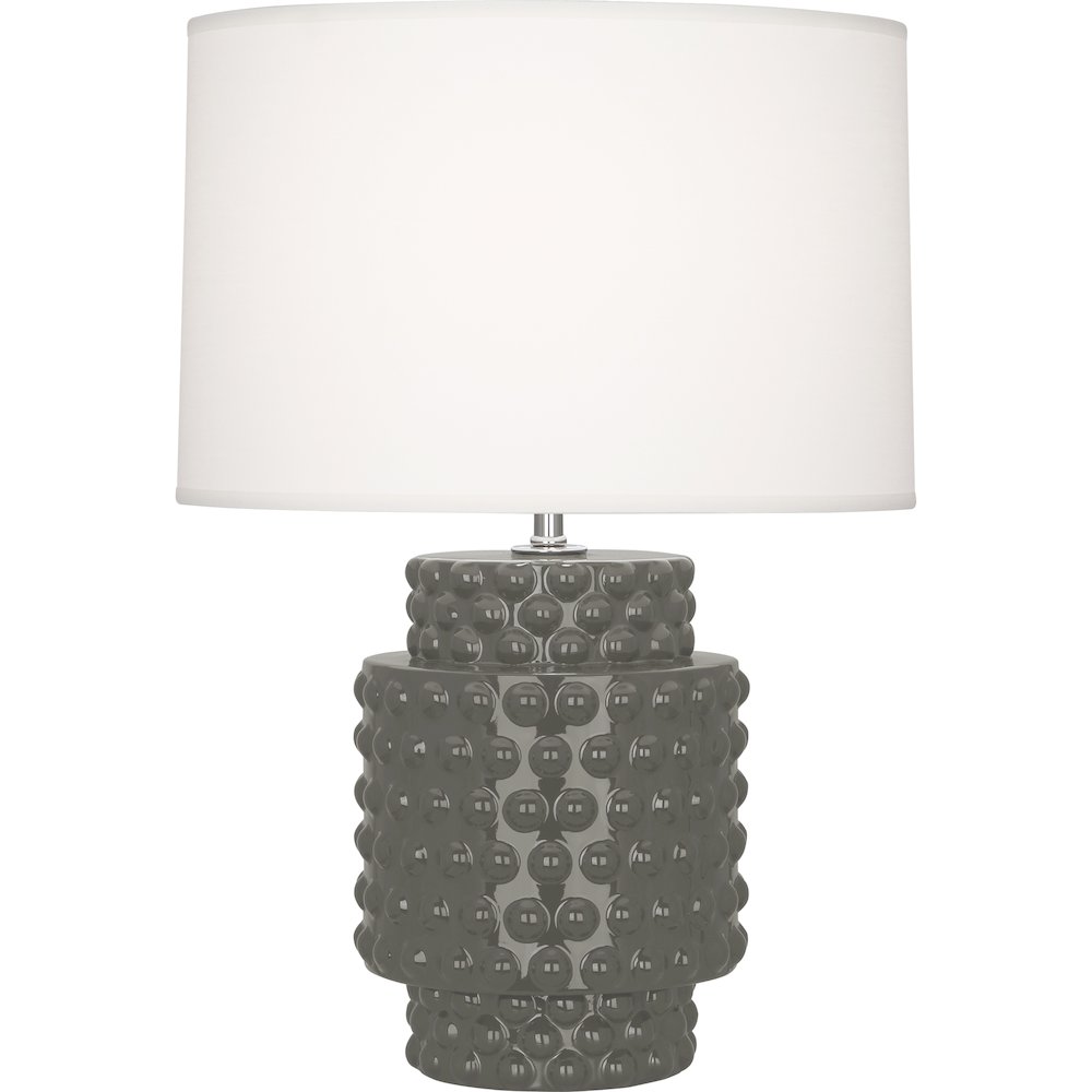 Ash Dolly Accent Lamp in Ash Glazed Textured Ceramic Color. Picture 1