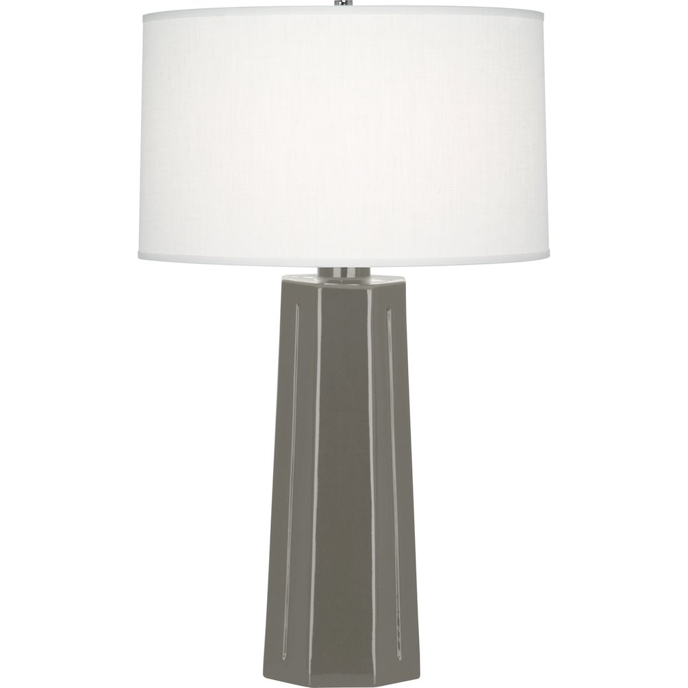 Ash Mason Table Lamp in Ash Glazed Ceramic Color. Picture 1