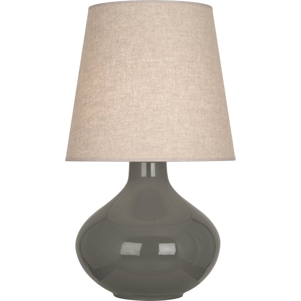 Ash June Table Lamp in Ash Glazed Ceramic Color. Picture 1