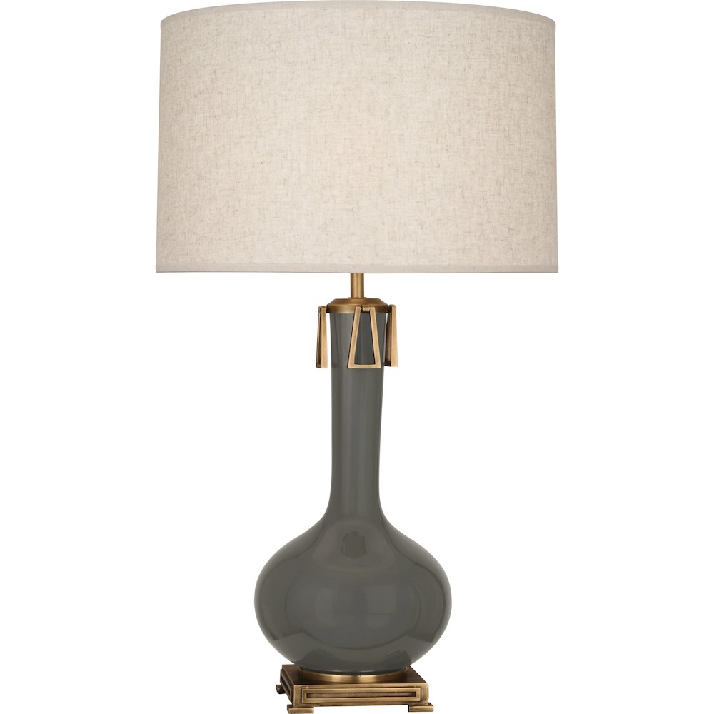 Ash Athena Table Lamp in Ash Glazed Ceramic Color. Picture 1