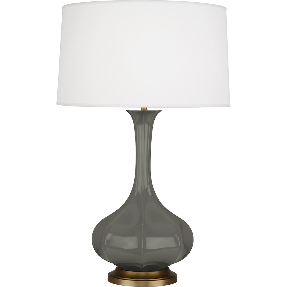 Ash Pike Table Lamp in Ash Glazed Ceramic Color. Picture 1