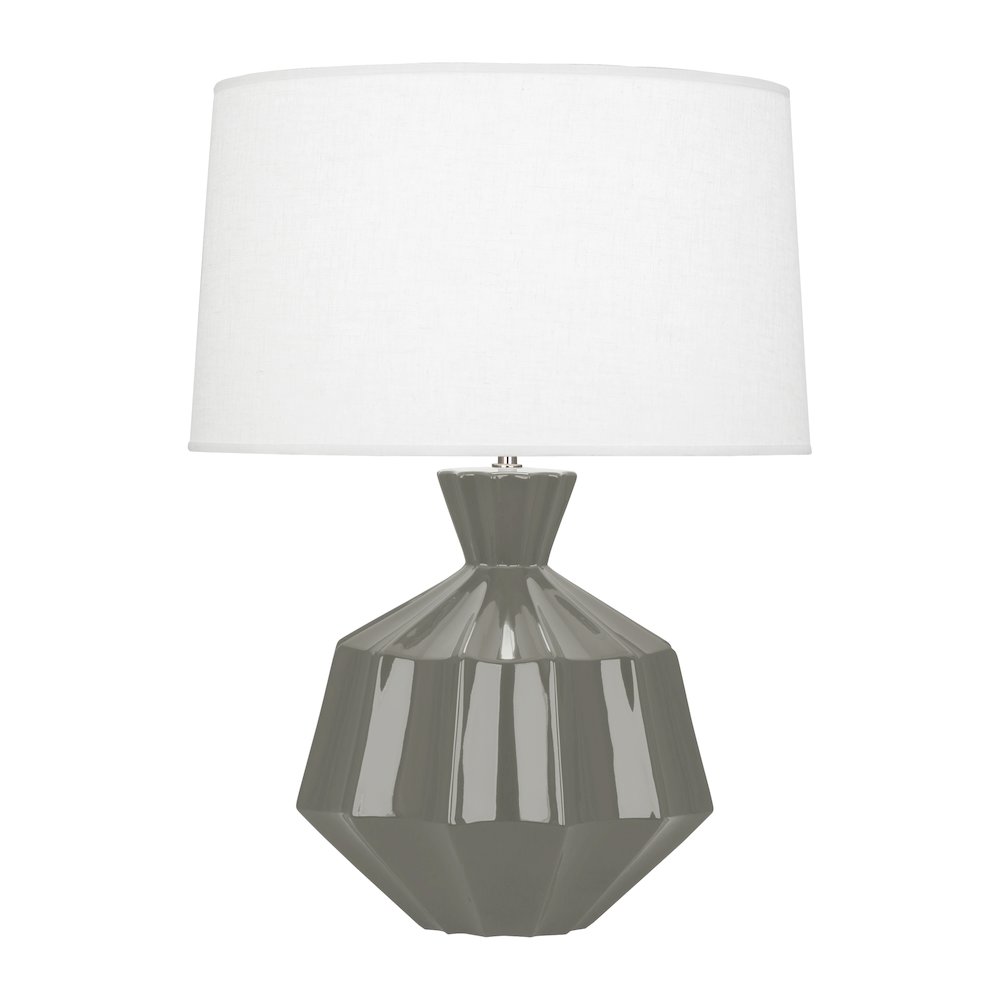 Ash Orion Table Lamp in Ash Glazed Ceramic Color. Picture 1
