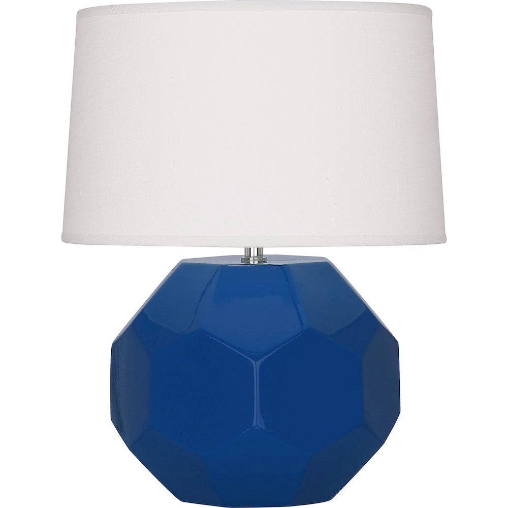 Cobalt Franklin Accent Lamp in Cobalt Glazed Ceramic Color. Picture 1