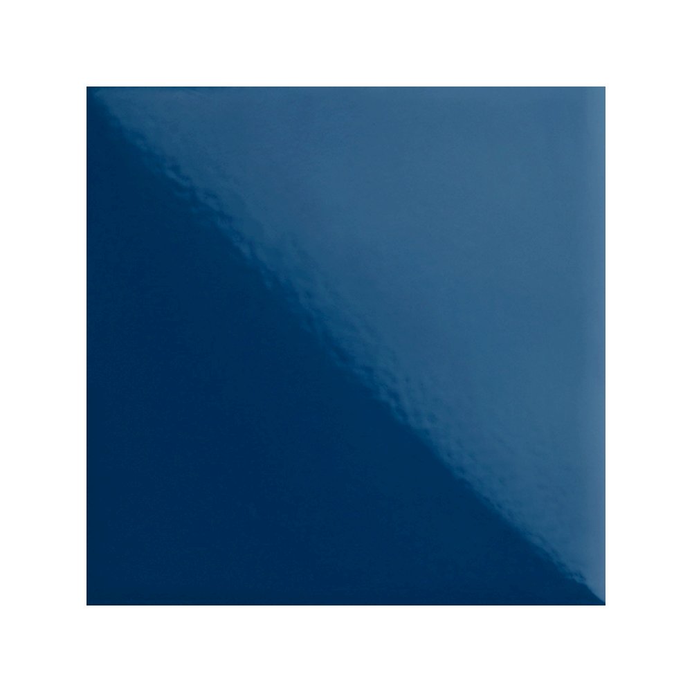Cobalt Small Double Gourd Accent Lamp in Cobalt Glazed Ceramic Color. Picture 1