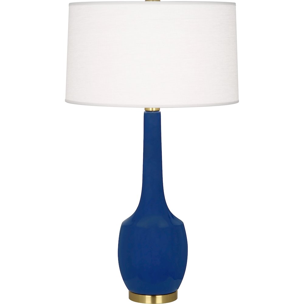 Cobalt Delilah Table Lamp in Cobalt Glazed Ceramic Color. Picture 1