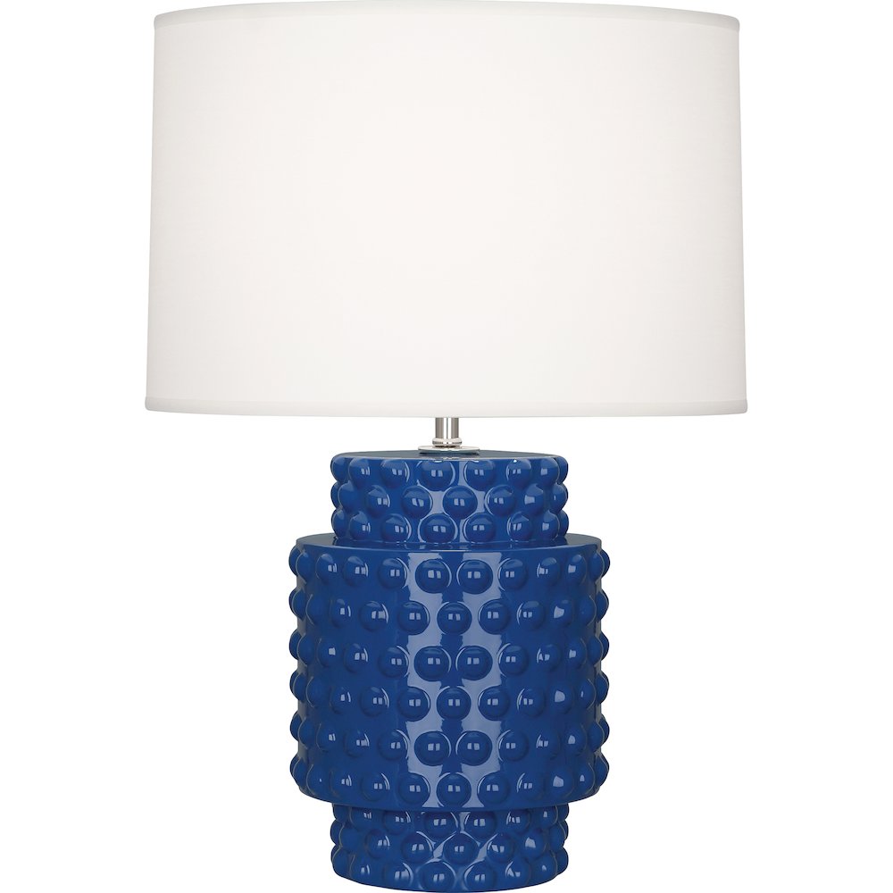 Cobalt Dolly Accent Lamp in Cobalt Glazed Textured Ceramic Color. Picture 1