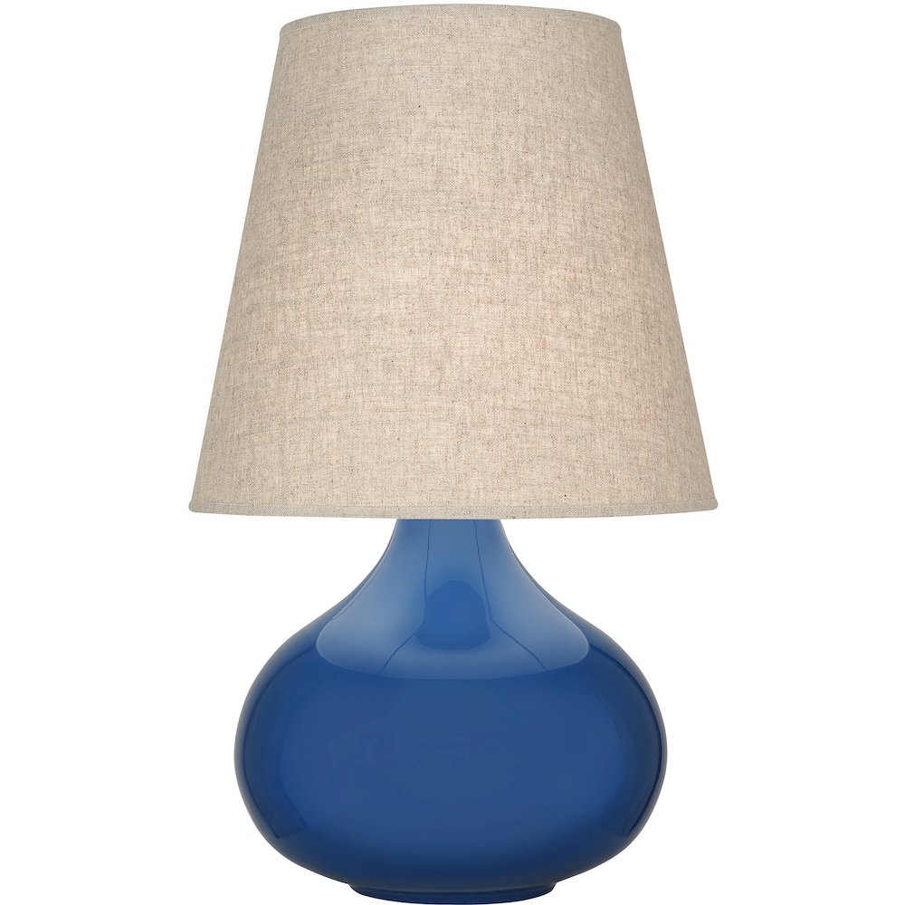 Cobalt June Accent Lamp in Cobalt Glazed Ceramic Color. Picture 1