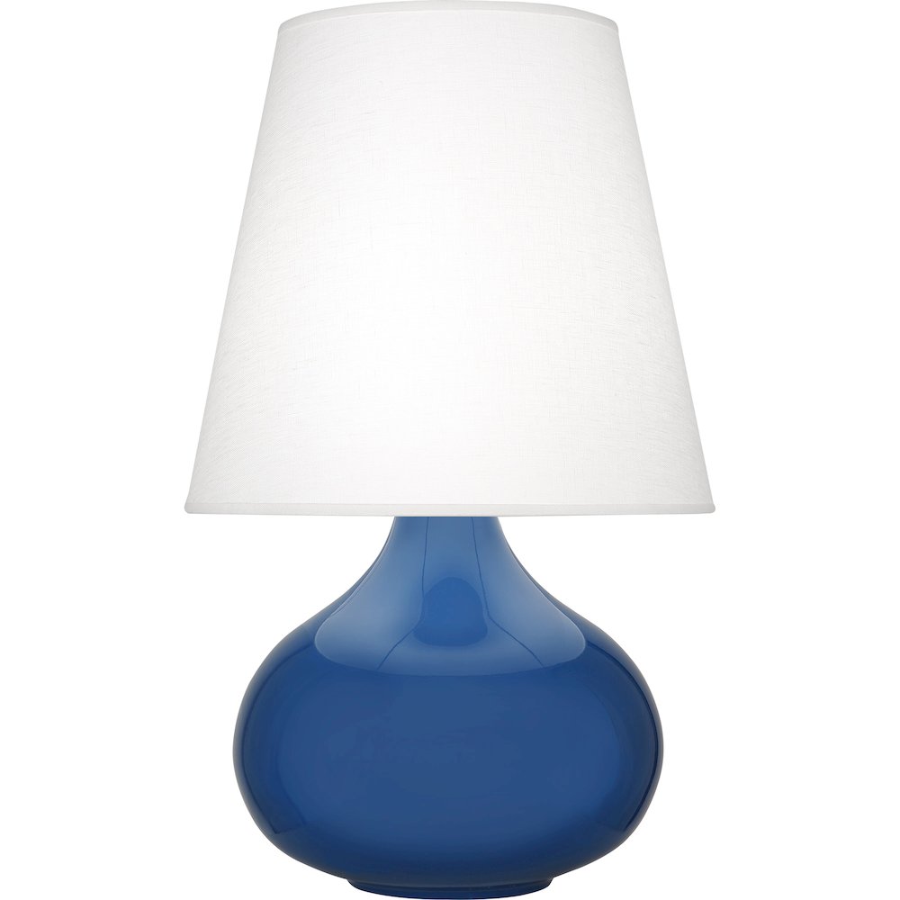 Cobalt June Accent Lamp in Cobalt Glazed Ceramic Color. Picture 1