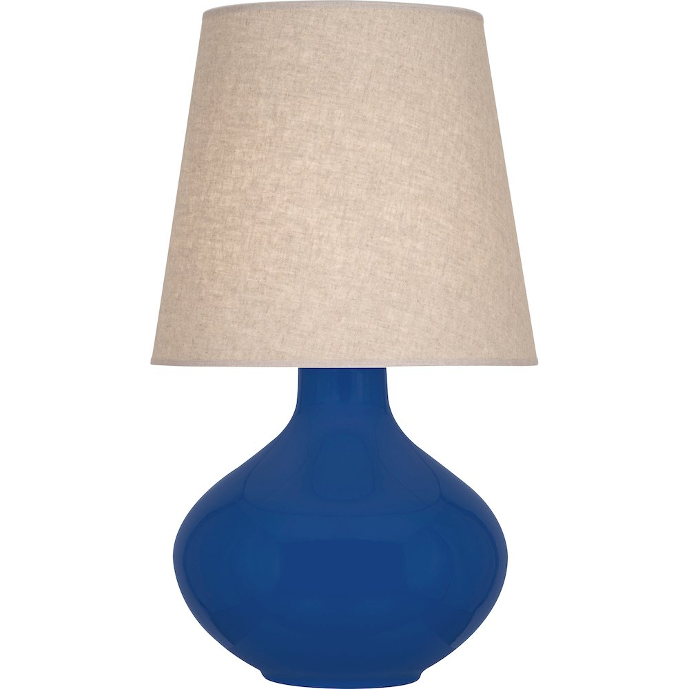Cobalt June Table Lamp in Cobalt Glazed Ceramic Color. Picture 1