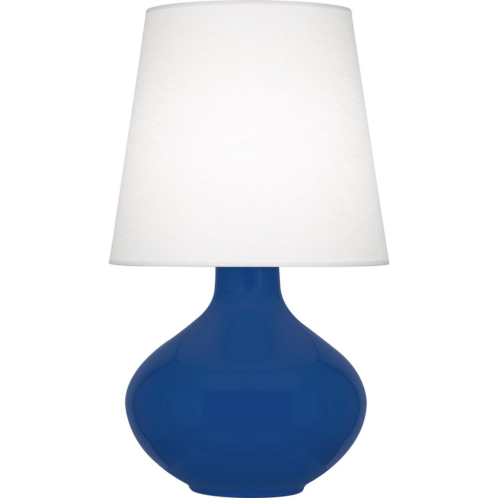 Cobalt June Table Lamp in Cobalt Glazed Ceramic Color. Picture 1