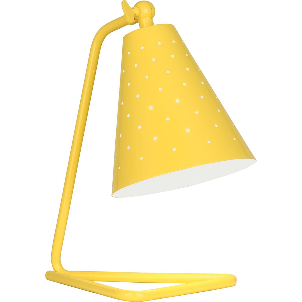 Pierce Accent Lamp in Canary Yellow Gloss Color. Picture 1
