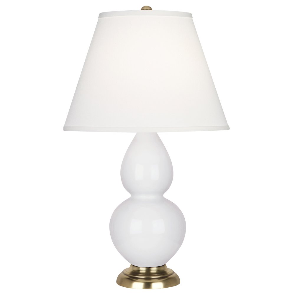 Daisy Small Double Gourd Accent Lamp in Daisy Glazed Ceramic Color. Picture 1