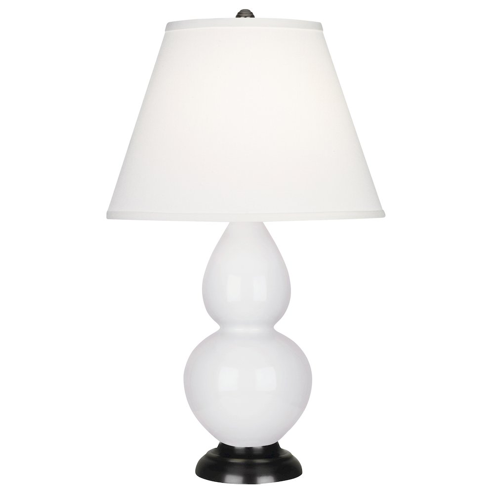 Daisy Small Double Gourd Accent Lamp in Daisy Glazed Ceramic Color. Picture 1