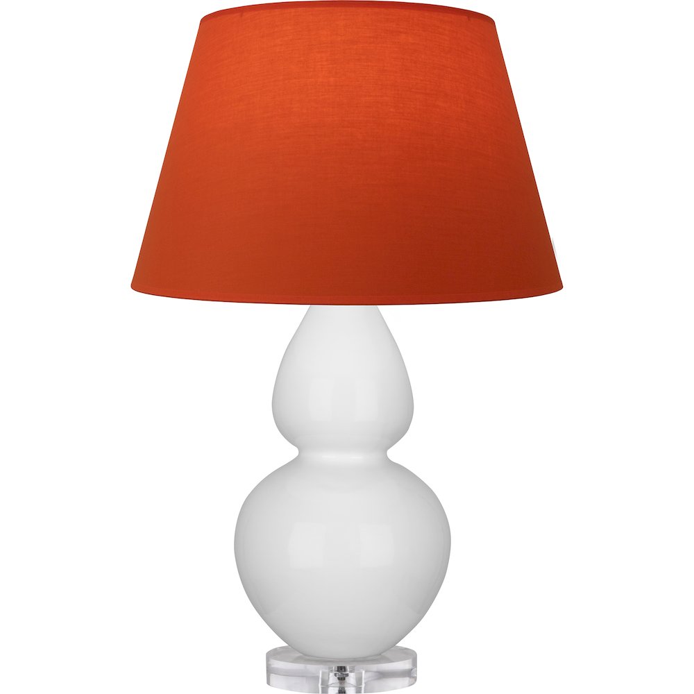 Daisy Double Gourd Table Lamp in Daisy Glazed Ceramic Color. Picture 1