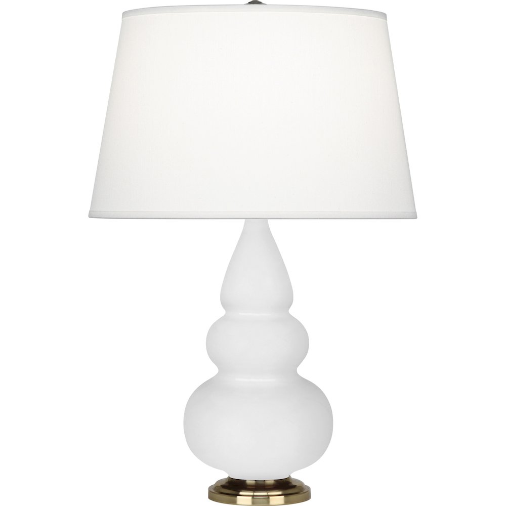 Daisy Small Triple Gourd Accent Lamp in Daisy Glazed Ceramic Color. Picture 1