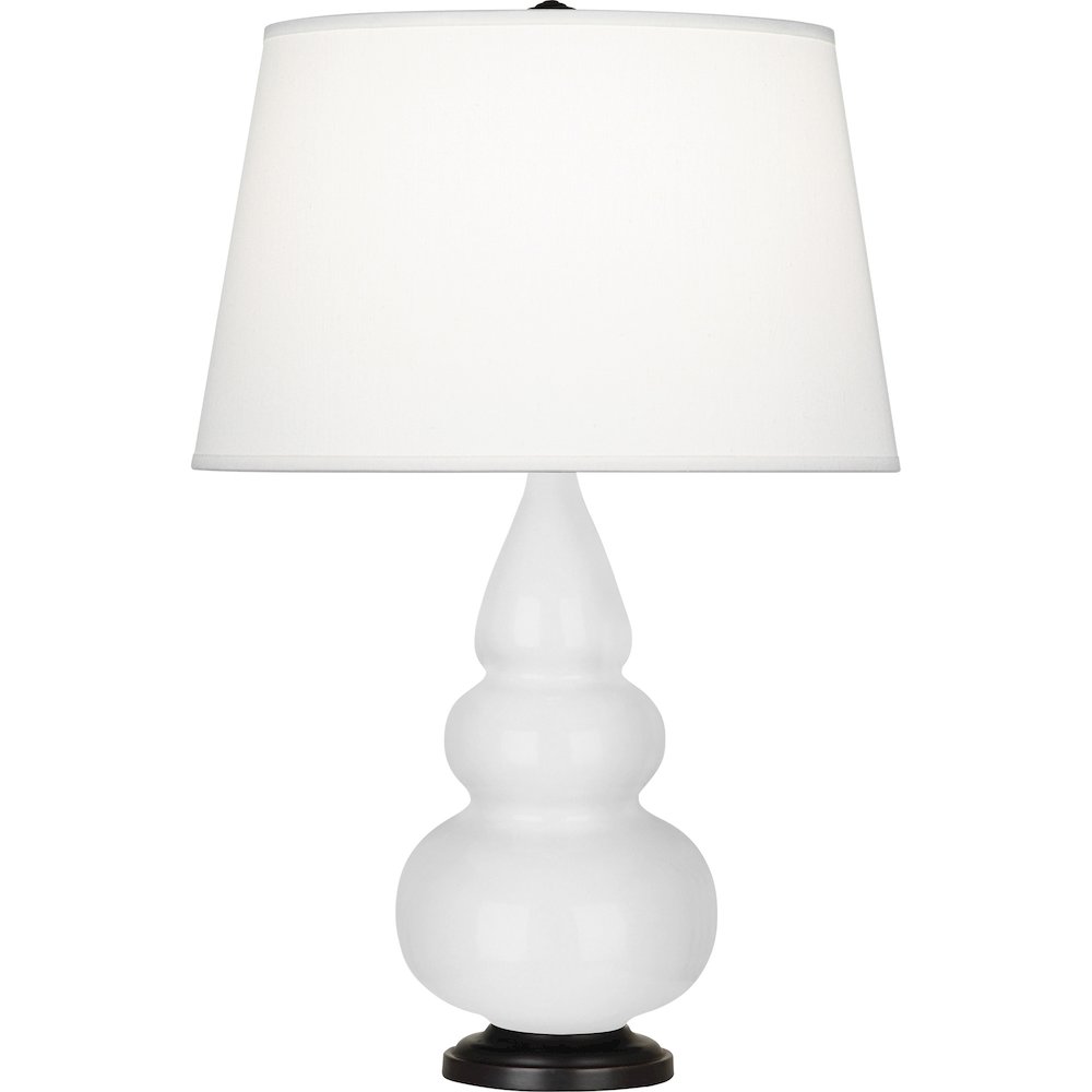 Daisy Small Triple Gourd Accent Lamp in Daisy Glazed Ceramic Color. Picture 1
