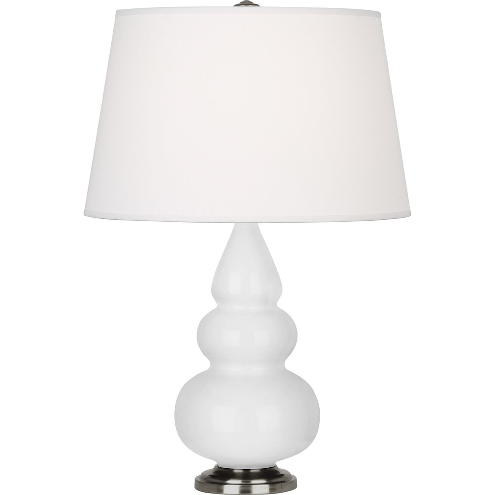 Daisy Small Triple Gourd Accent Lamp in Daisy Glazed Ceramic Color. Picture 1