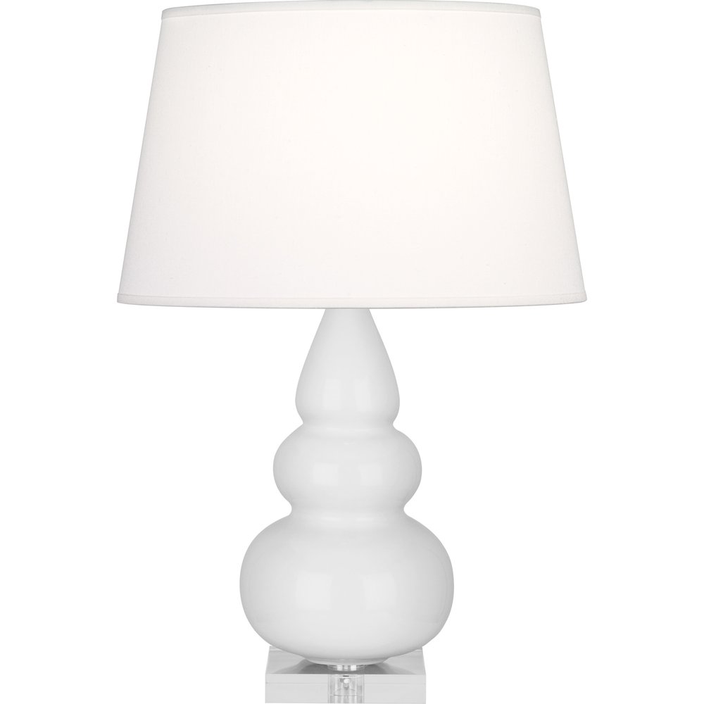 Daisy Small Triple Gourd Accent Lamp in Daisy Glazed Ceramic Color. Picture 1