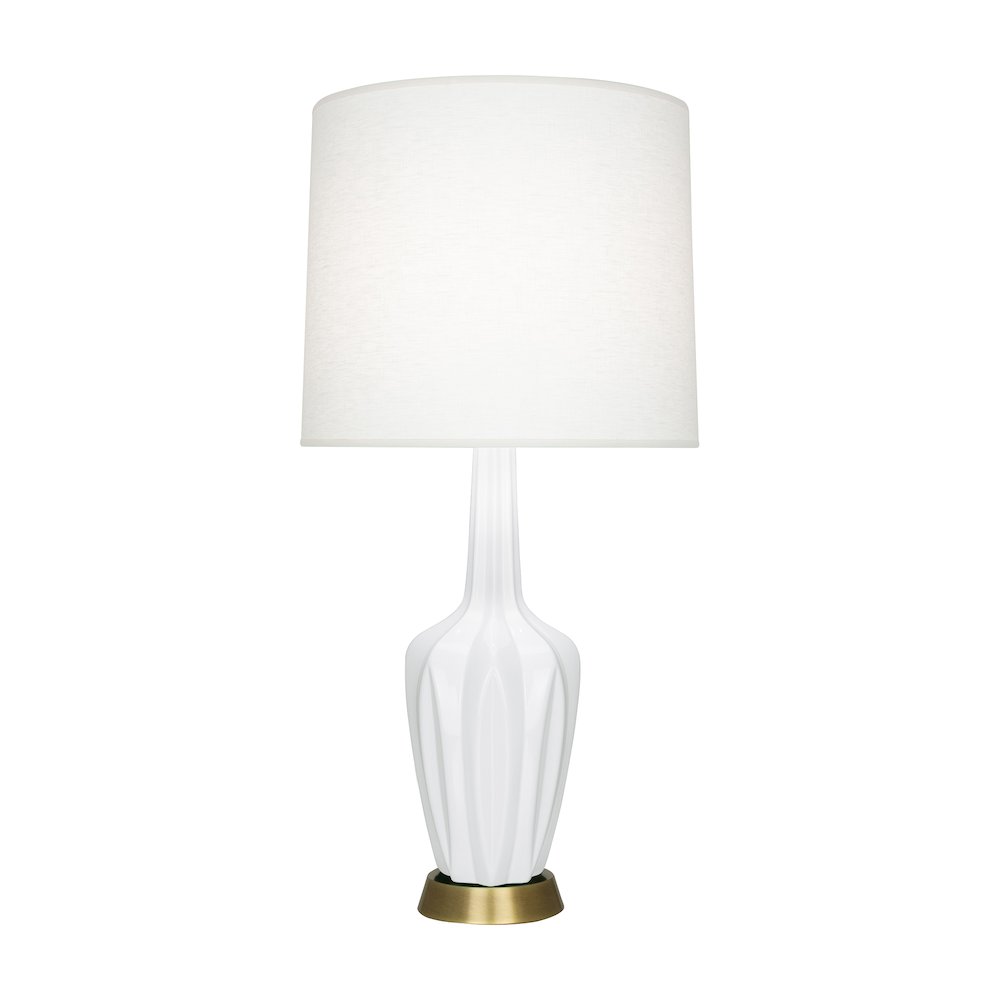 Daisy Emma Accent Lamp in Daisy Glazed Ceramic Color. Picture 1