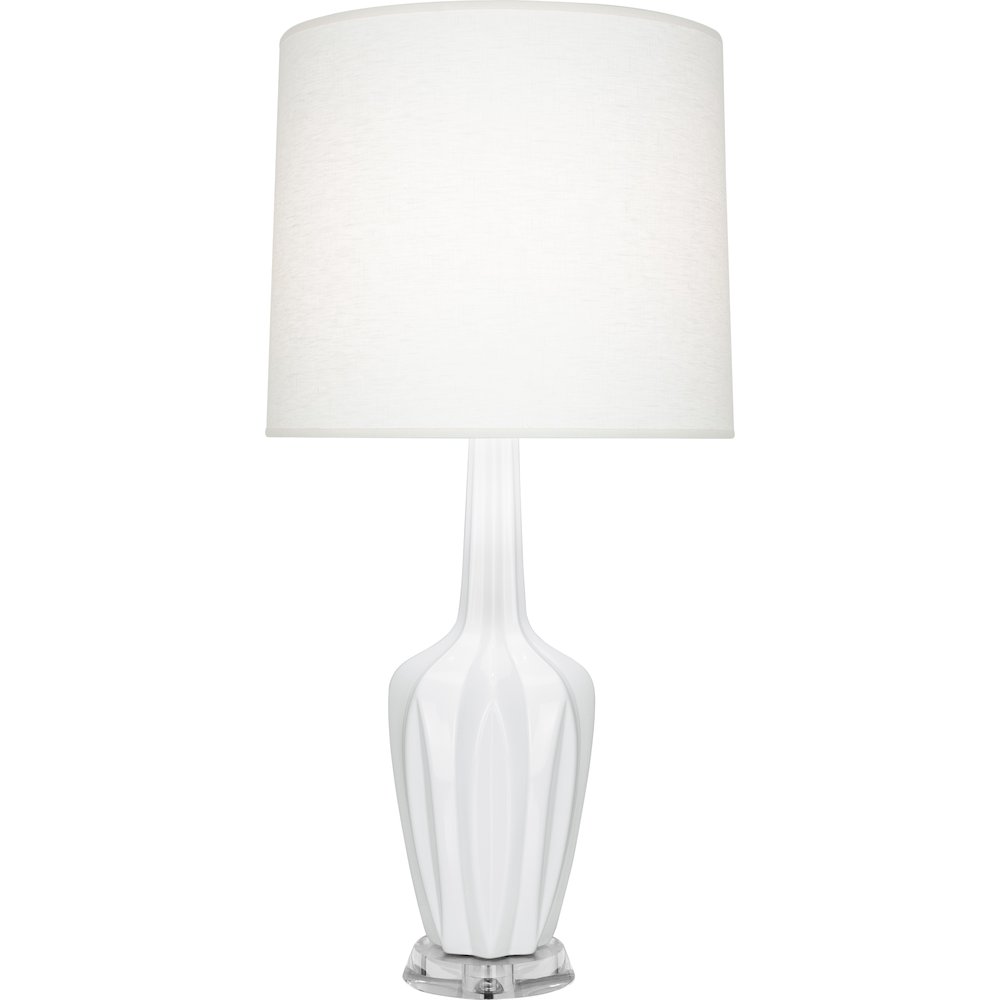 Daisy Emma Table Lamp in Daisy Glazed Ceramic Color. Picture 1