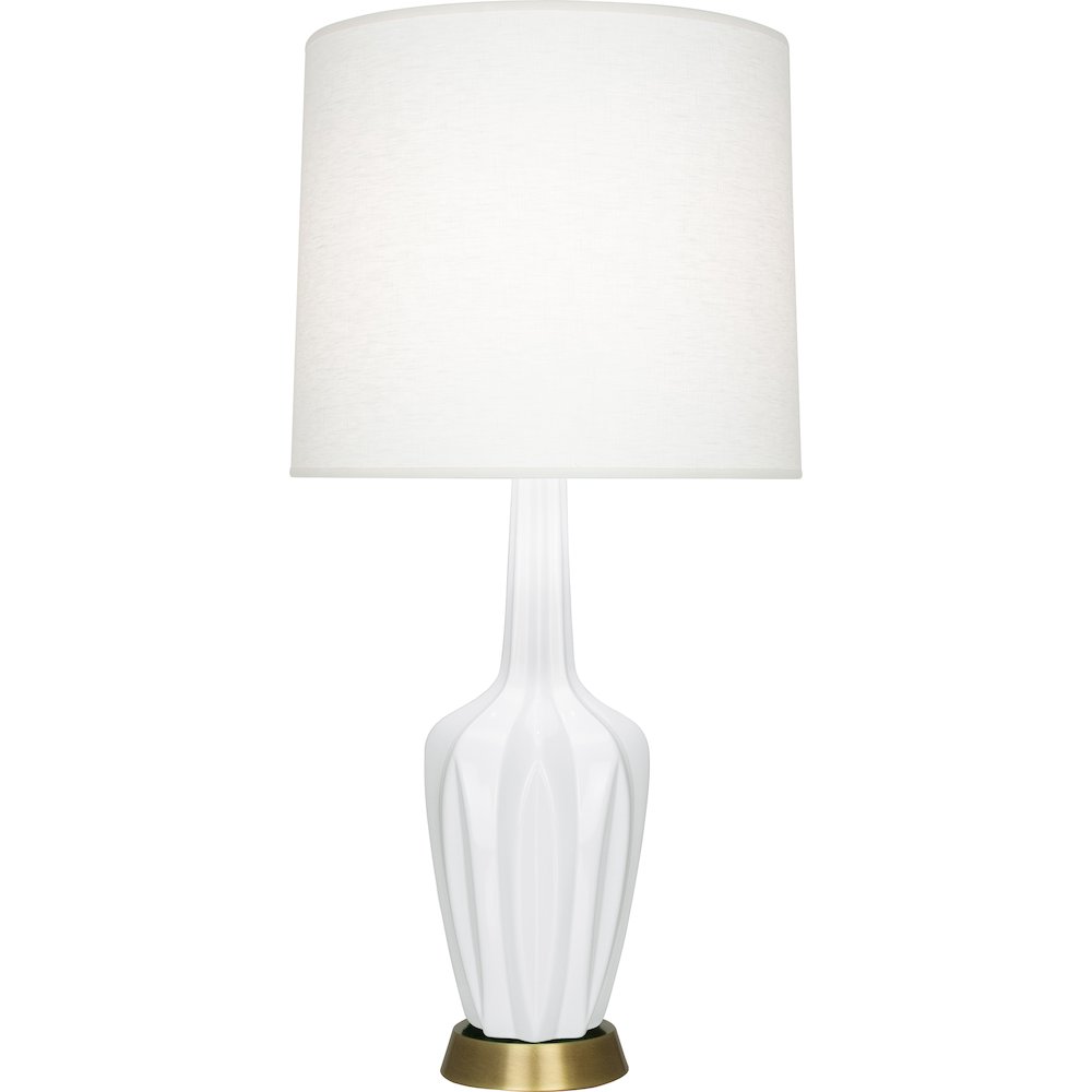 Daisy Emma Table Lamp in Daisy Glazed Ceramic Color. Picture 1