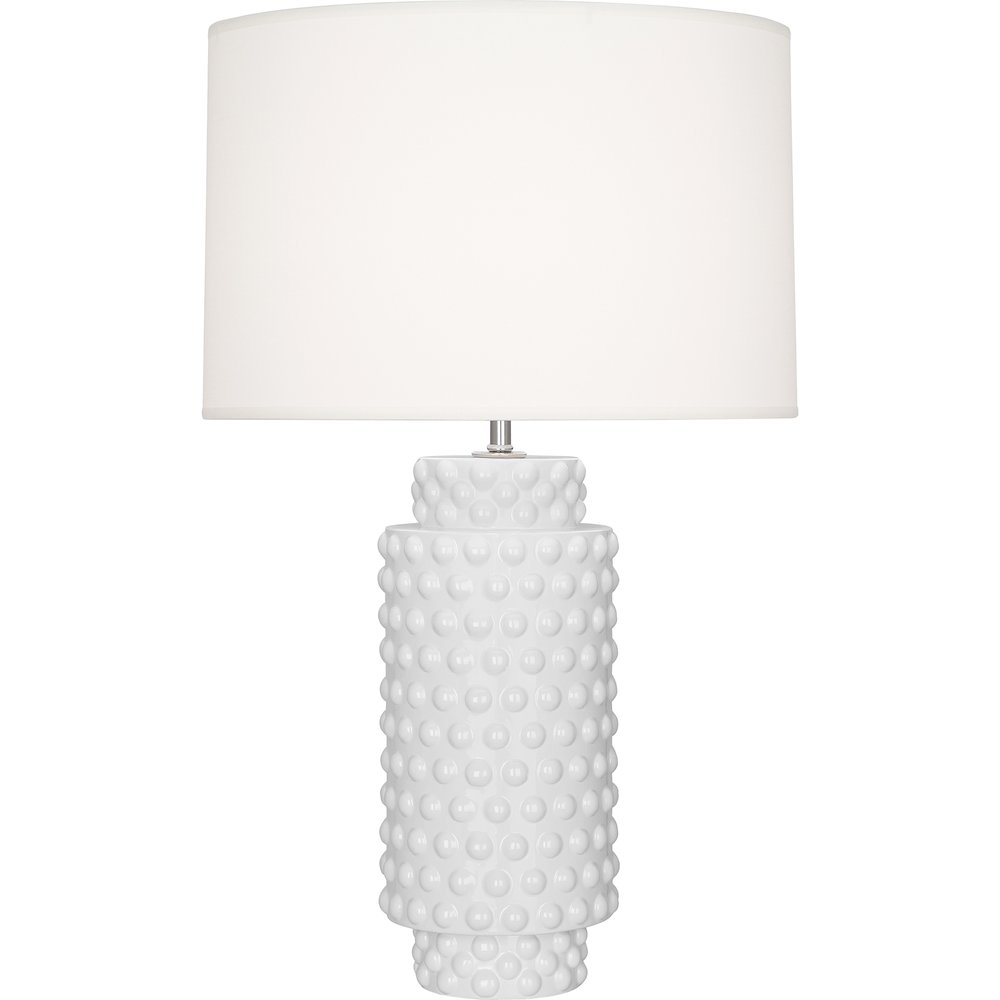 Daisy Dolly Table Lamp in Daisy Glazed Textured Ceramic Color. Picture 1