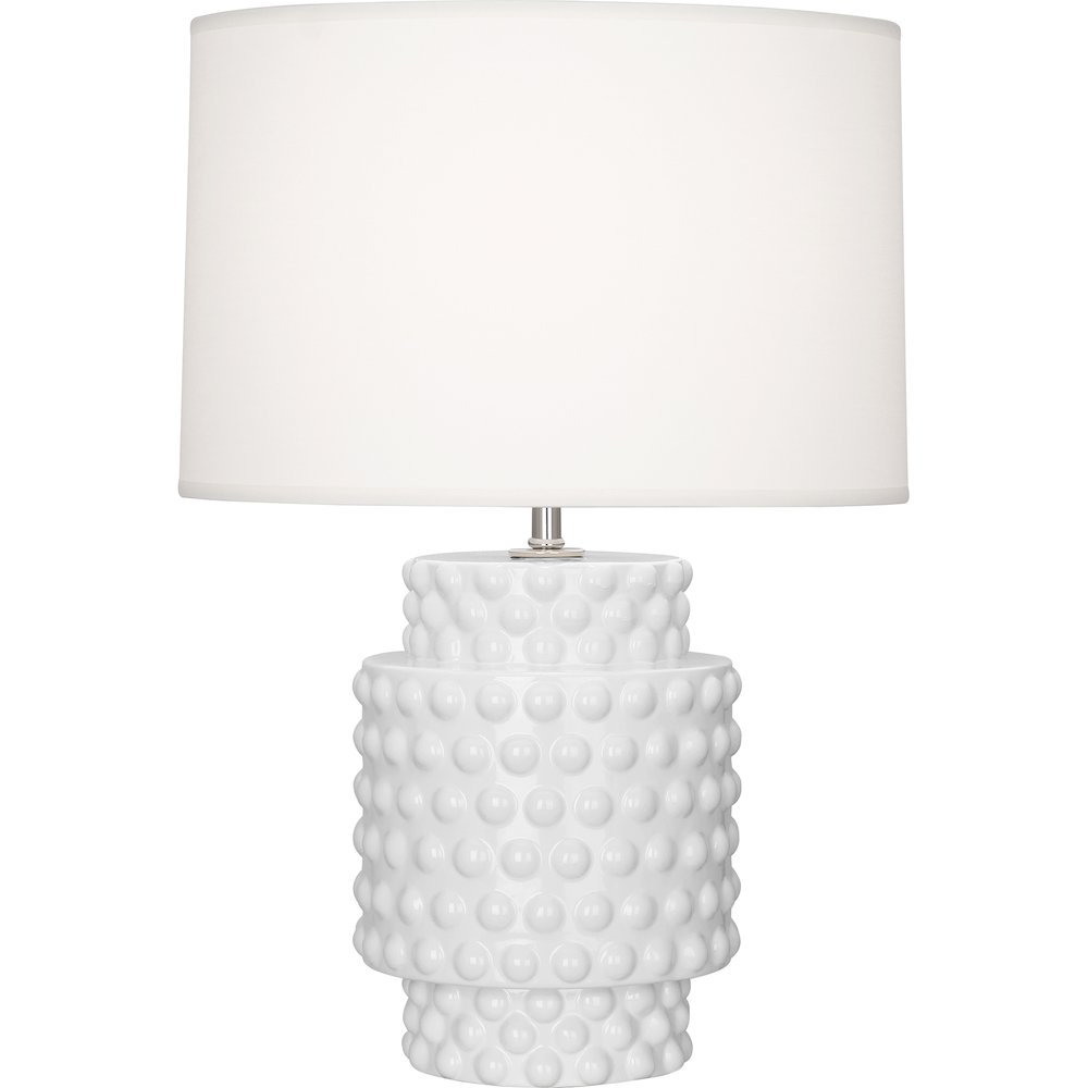 Daisy Dolly Accent Lamp in Daisy Glazed Textured Ceramic Color. Picture 1