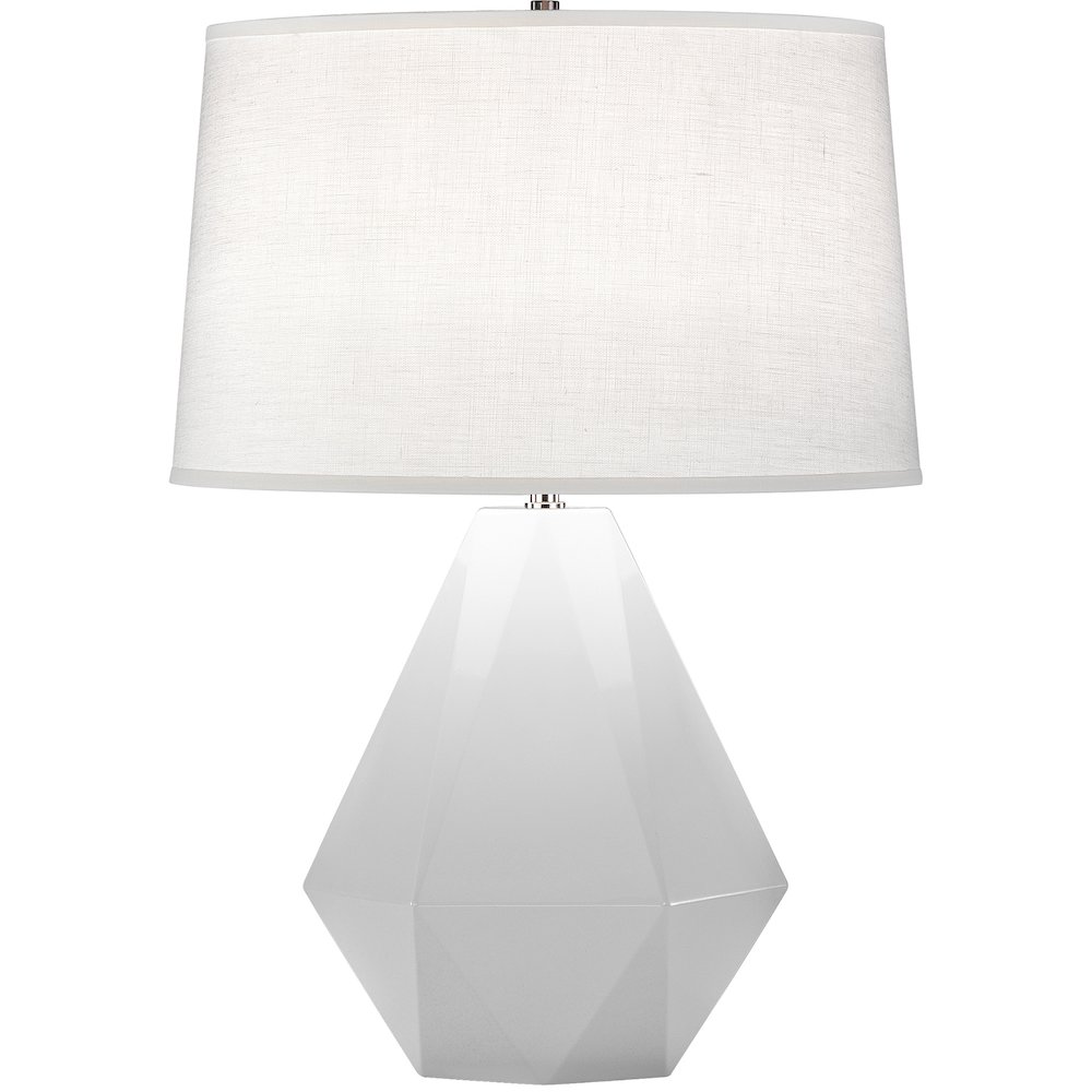 Daisy Delta Table Lamp in Daisy Glazed Ceramic Color. Picture 1