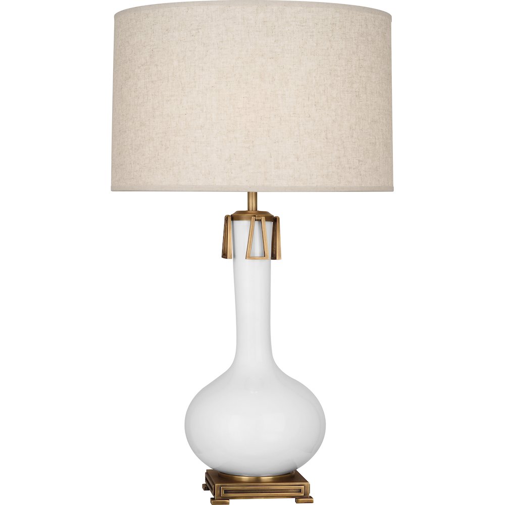 Daisy Athena Table Lamp in Daisy Glazed Ceramic Color. Picture 1