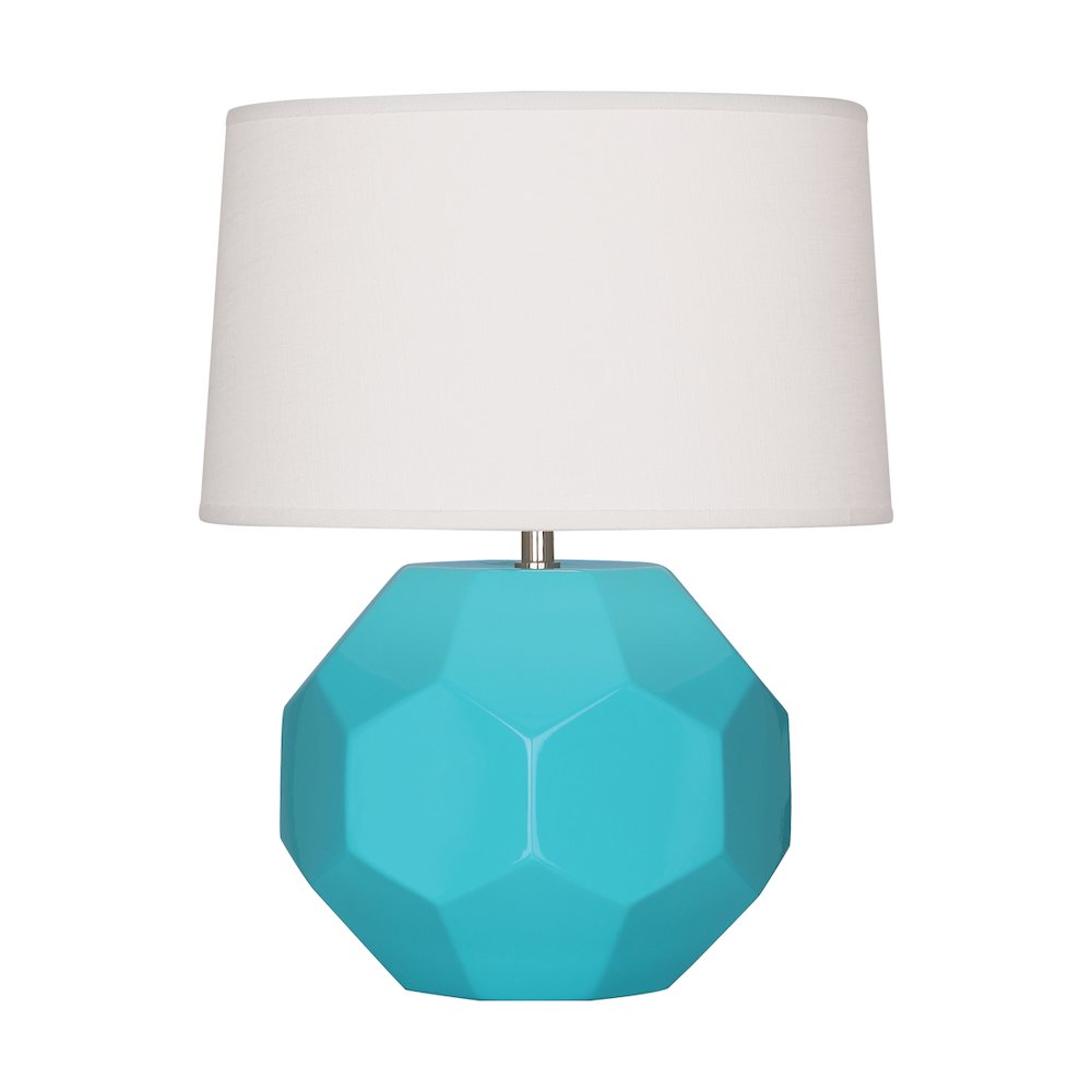 Egg Blue Franklin Accent Lamp in Egg Blue Glazed Ceramic Color. Picture 1