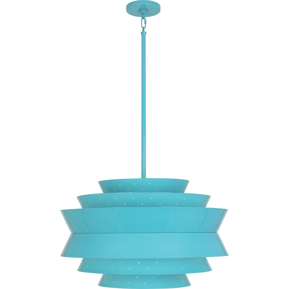 Pierce Pendant in Egg Blue Gloss Color. Picture 1