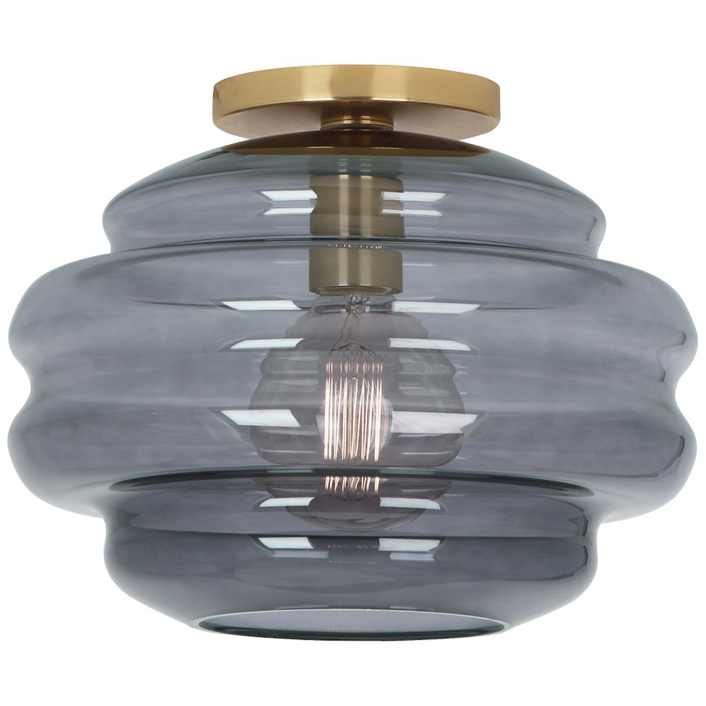 Horizon Flushmount in Modern Brass Color. Picture 1
