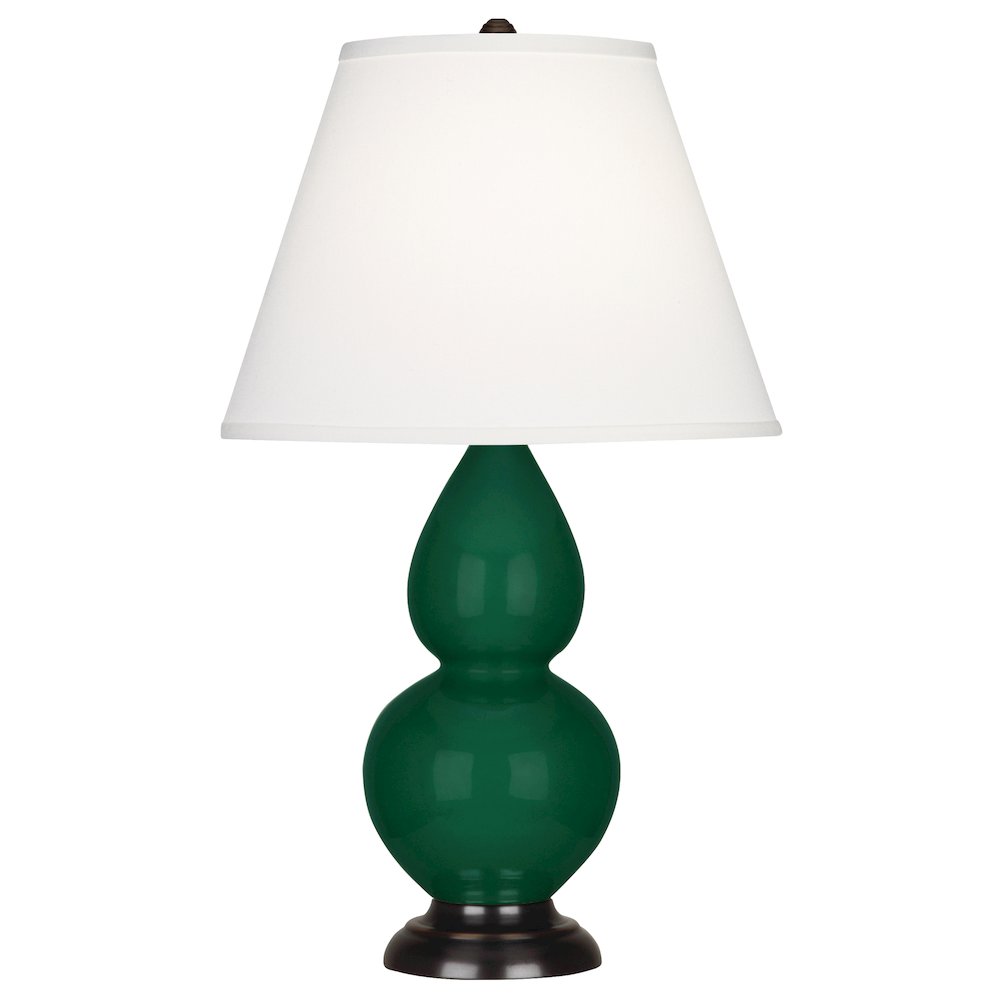 Jungle Small Double Gourd Accent Lamp in Jungle Glazed Ceramic Color. Picture 1