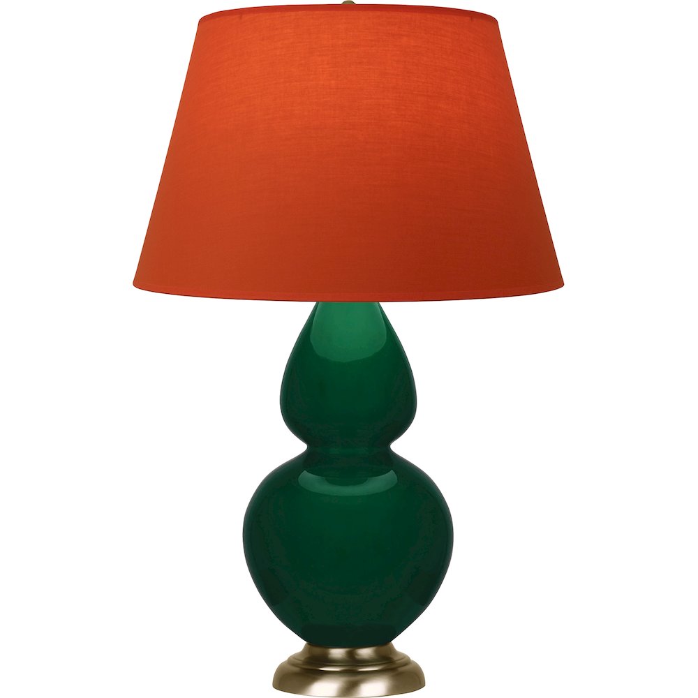 Jungle Double Gourd Table Lamp in Jungle Glazed Ceramic Color. Picture 1