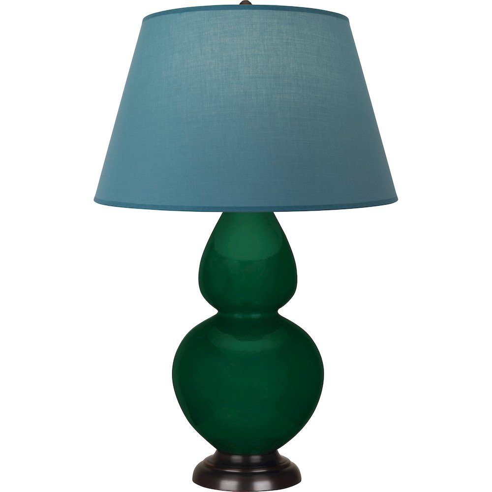 Jungle Double Gourd Table Lamp in Jungle Glazed Ceramic Color. Picture 1