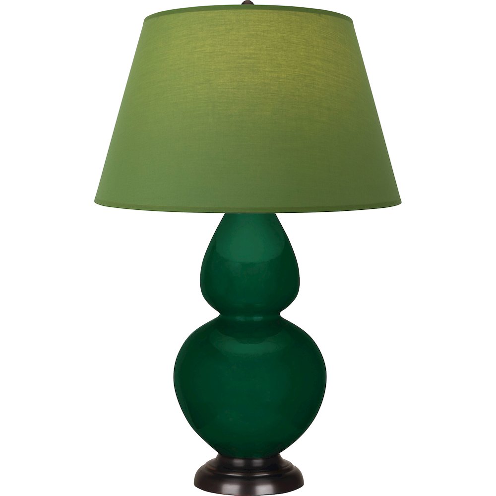 Jungle Double Gourd Table Lamp in Jungle Glazed Ceramic Color. Picture 1