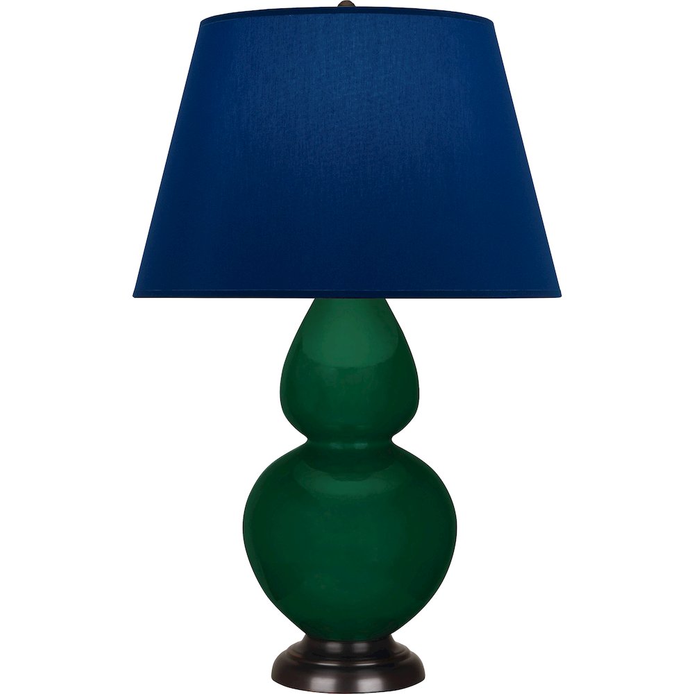 Jungle Double Gourd Table Lamp in Jungle Glazed Ceramic Color. Picture 1