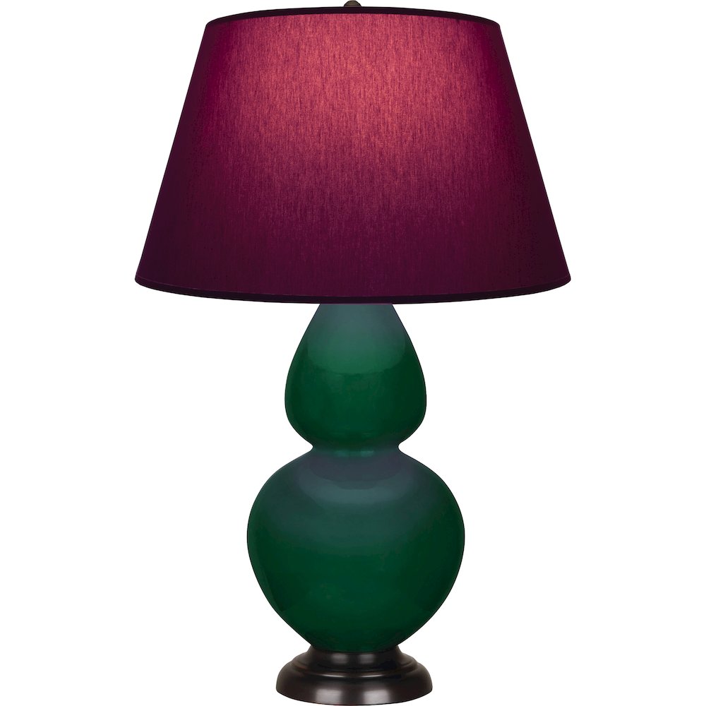 Jungle Double Gourd Table Lamp in Jungle Glazed Ceramic Color. Picture 1