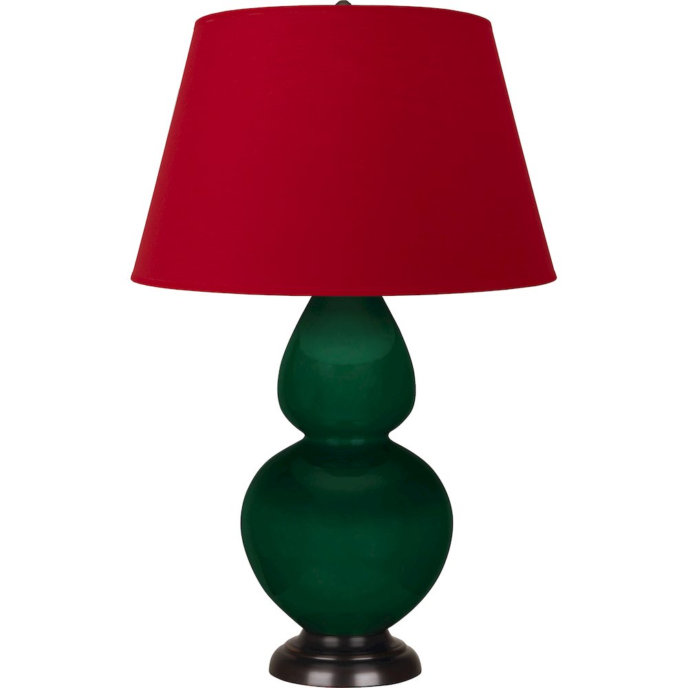 Jungle Double Gourd Table Lamp in Jungle Glazed Ceramic Color. Picture 1