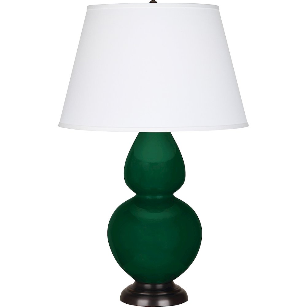 Jungle Double Gourd Table Lamp in Jungle Glazed Ceramic Color. Picture 1