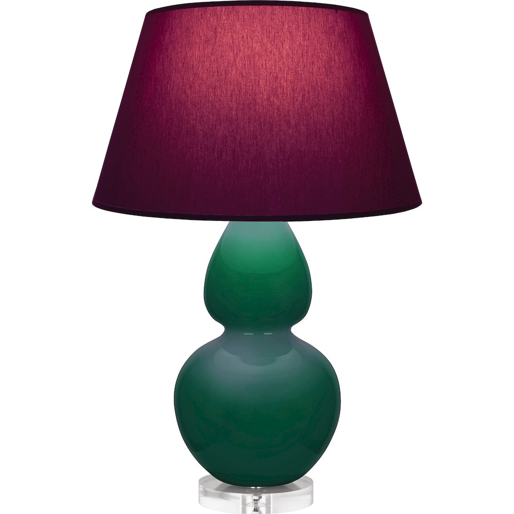 Jungle Double Gourd Table Lamp in Jungle Glazed Ceramic Color. Picture 1