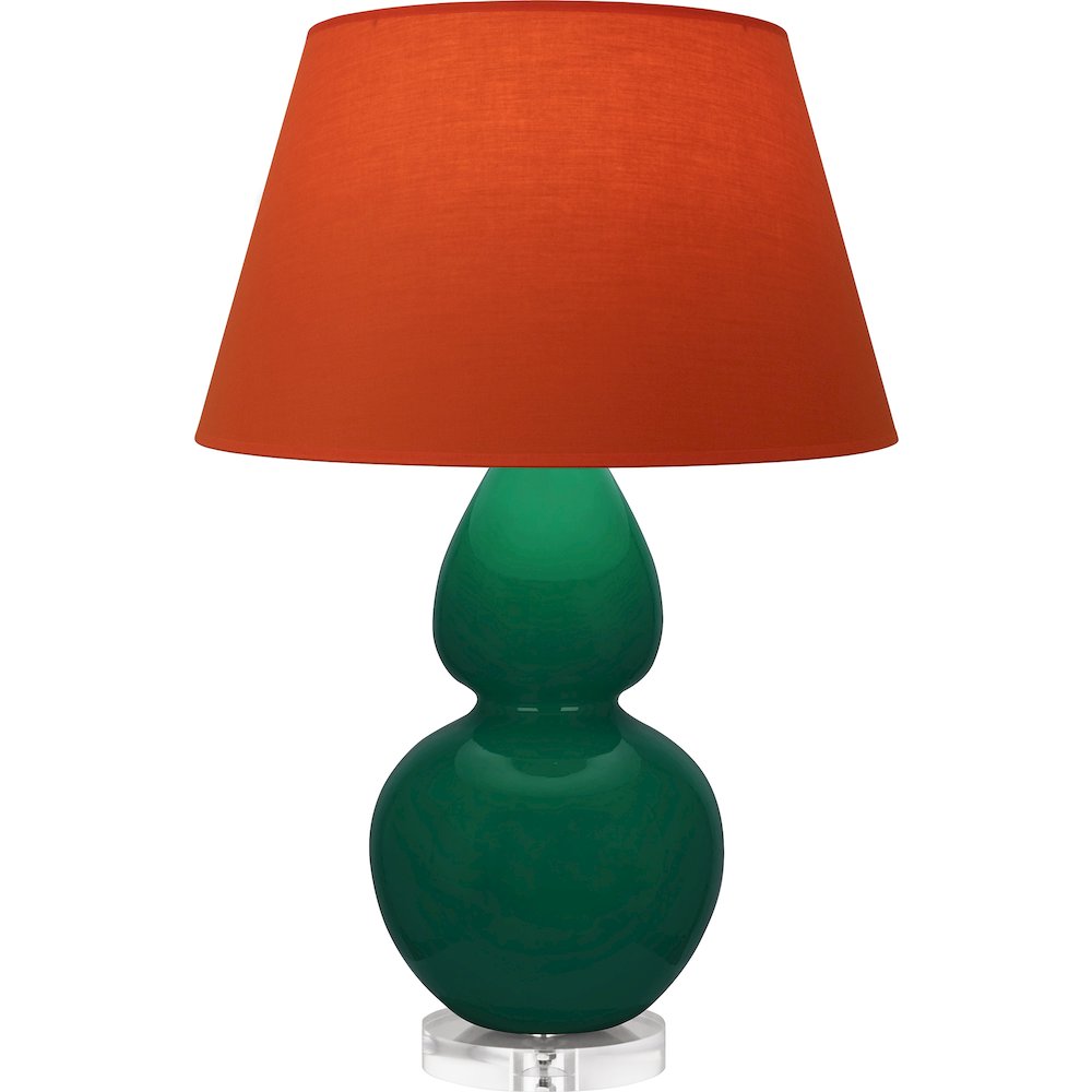 Jungle Double Gourd Table Lamp in Jungle Glazed Ceramic Color. Picture 1